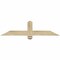 Ekena Millwork Eugene Rough Sawn Timber Gable Bracket, Douglas Fir, 48"W x 12"H x 2"D x 4"F, 6/12 Pitch GBW048X12X0204EUG00RDF - alternate 1